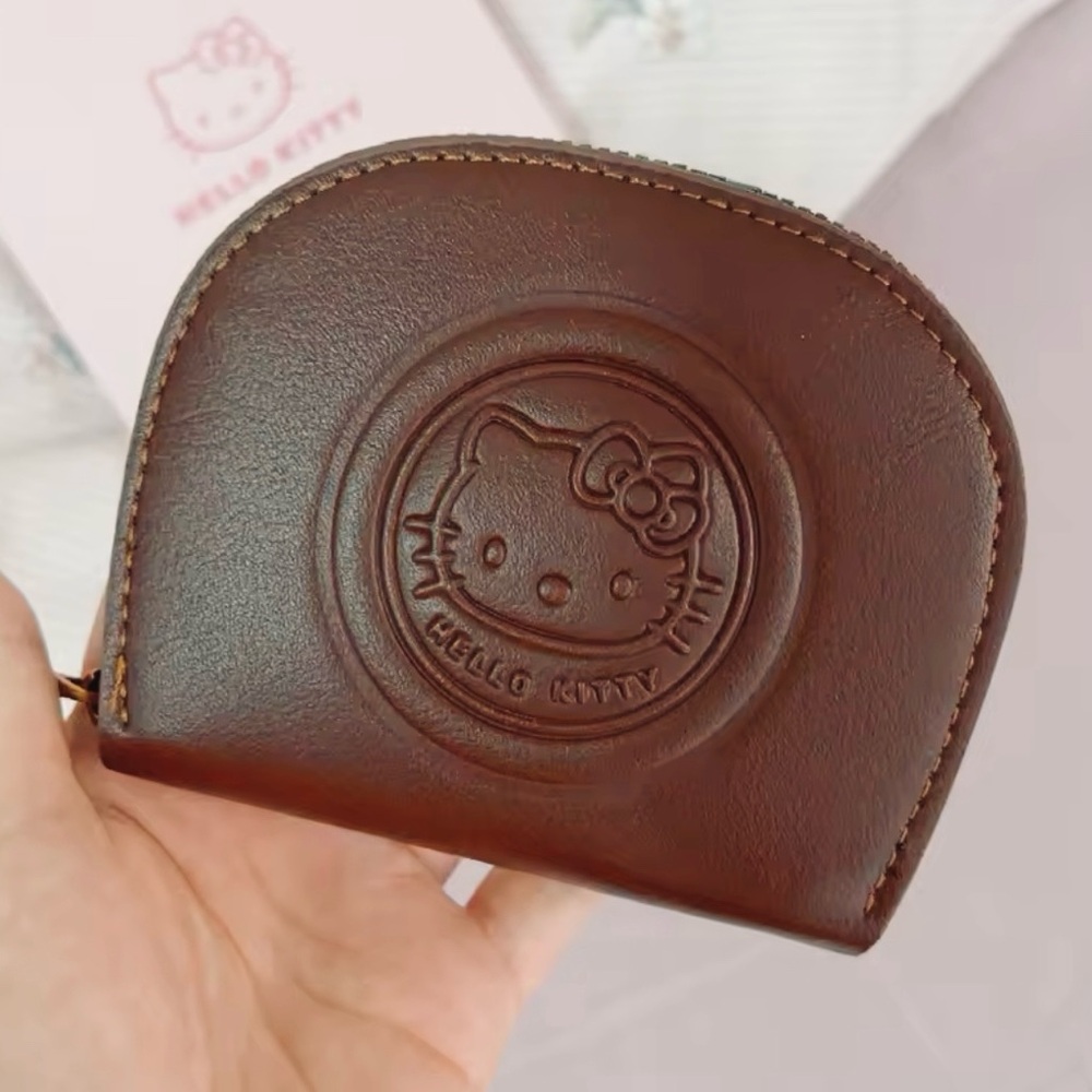 Hello Kitty Brown Mini Wallet – Compact, Elegant, and Functional